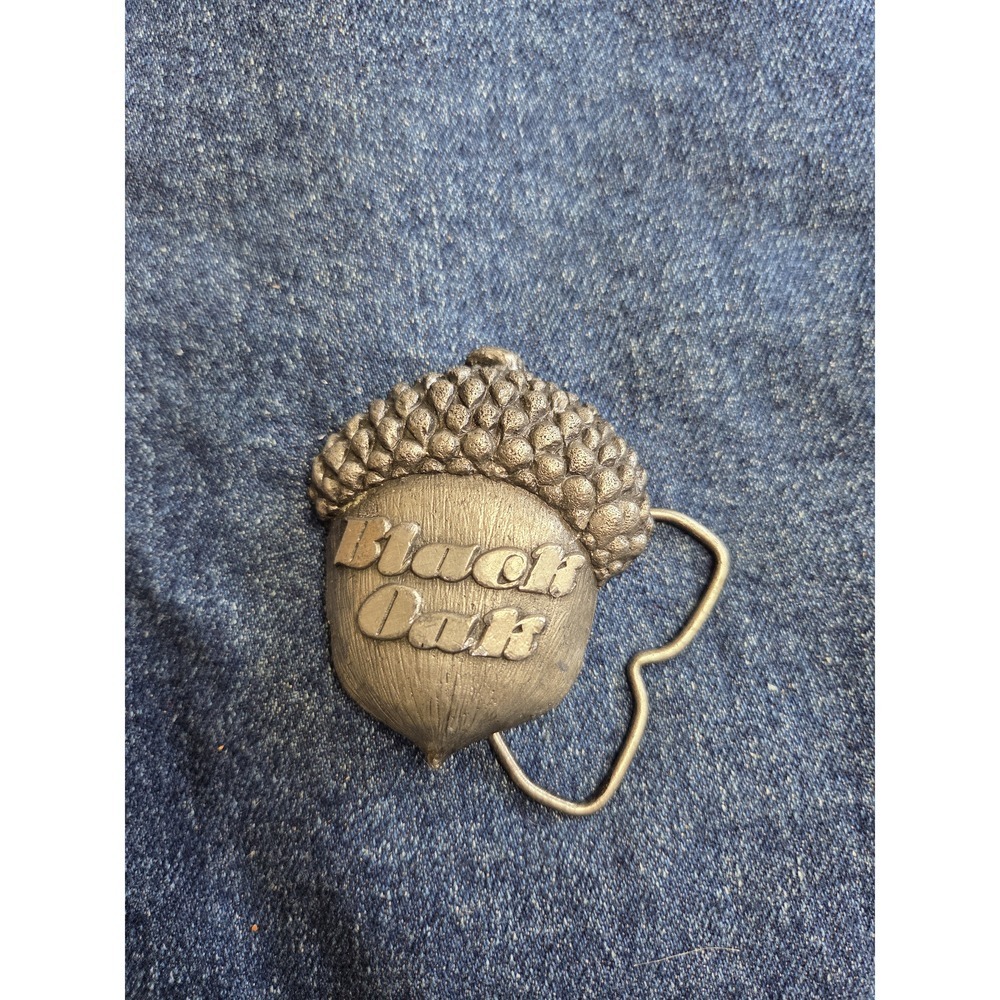 Vintage Black Oak Arkansas Band Bergamot Brass Belt Buckle - Rare